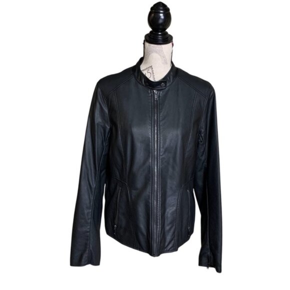 Reitmans L PU Lether moto jacket - Picture 2 of 9